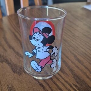 Vintage Mickey Mouse Glass Tumbler